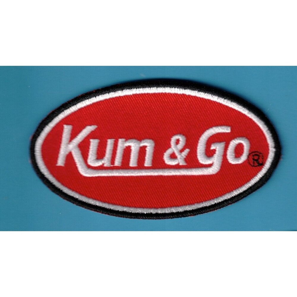 Kum & Go Convenient Store 2x3.5in Red Embroidered Patch
